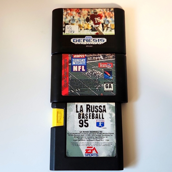 Original 1989 Sega Genesis Games Sports Bundle - Picture 2 of 14